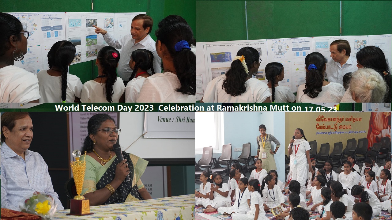 world telecom day 2023 Celebration at Ramakrishna Mutt on 17.5.24