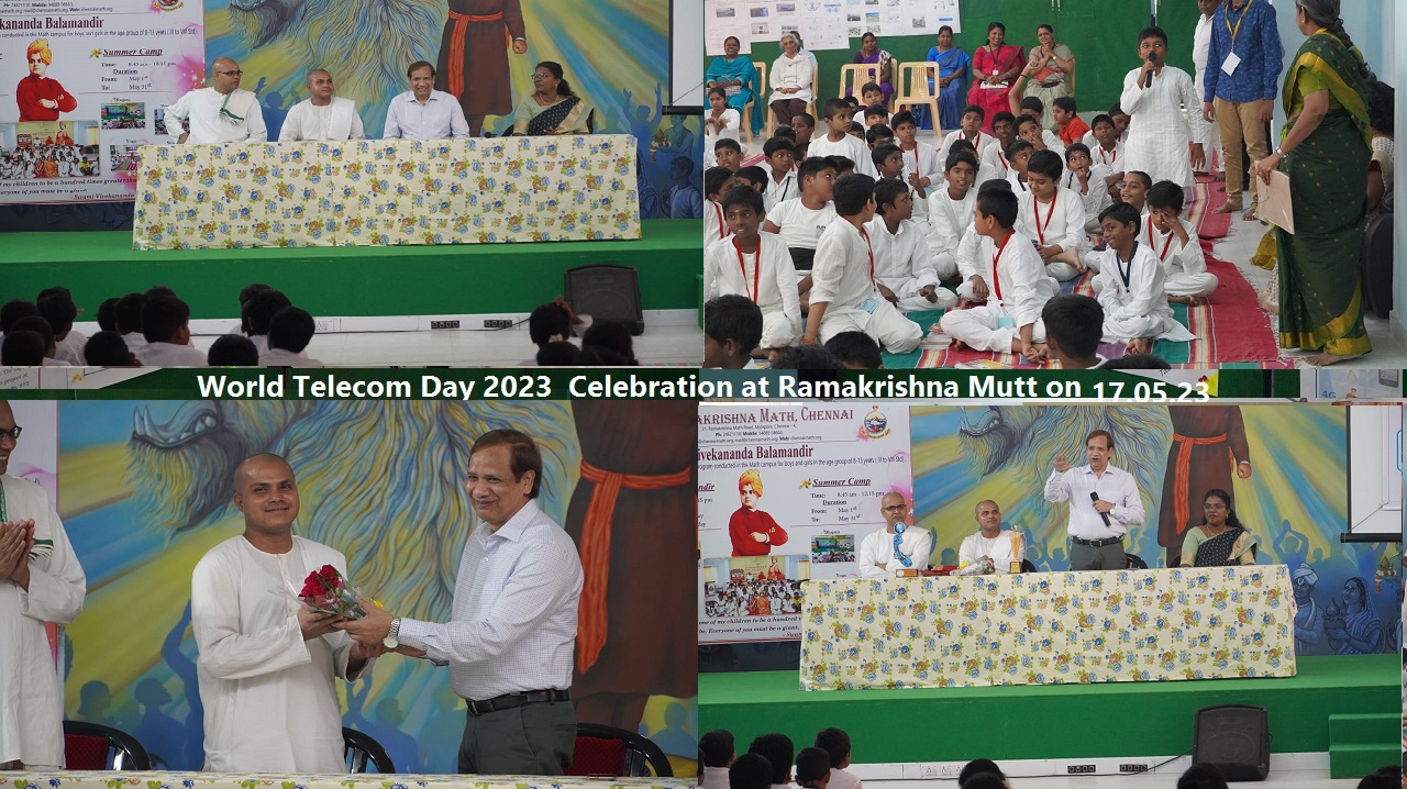 world telecom day 2023 Celebration at Ramakrishna Mutt on 17.5.25