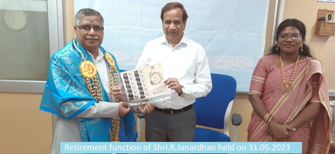 Retirement function of Shri.S.Janardhan