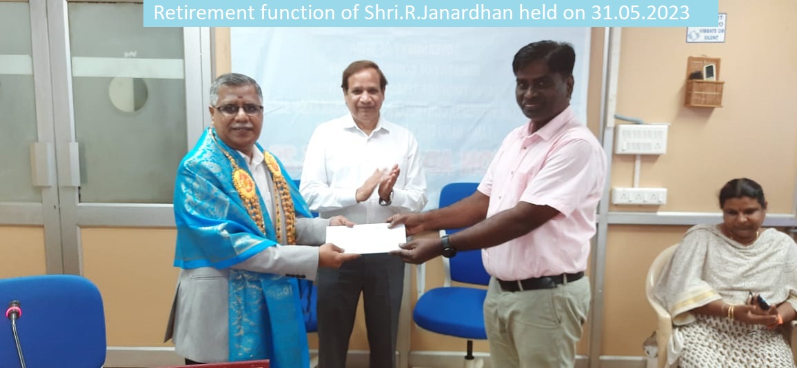 Retirement function of Shri.S.Janardhan