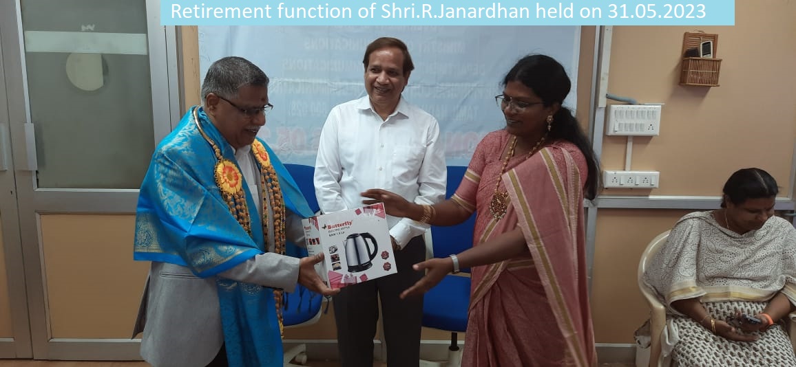 Retirement function of Shri.S.Janardhan