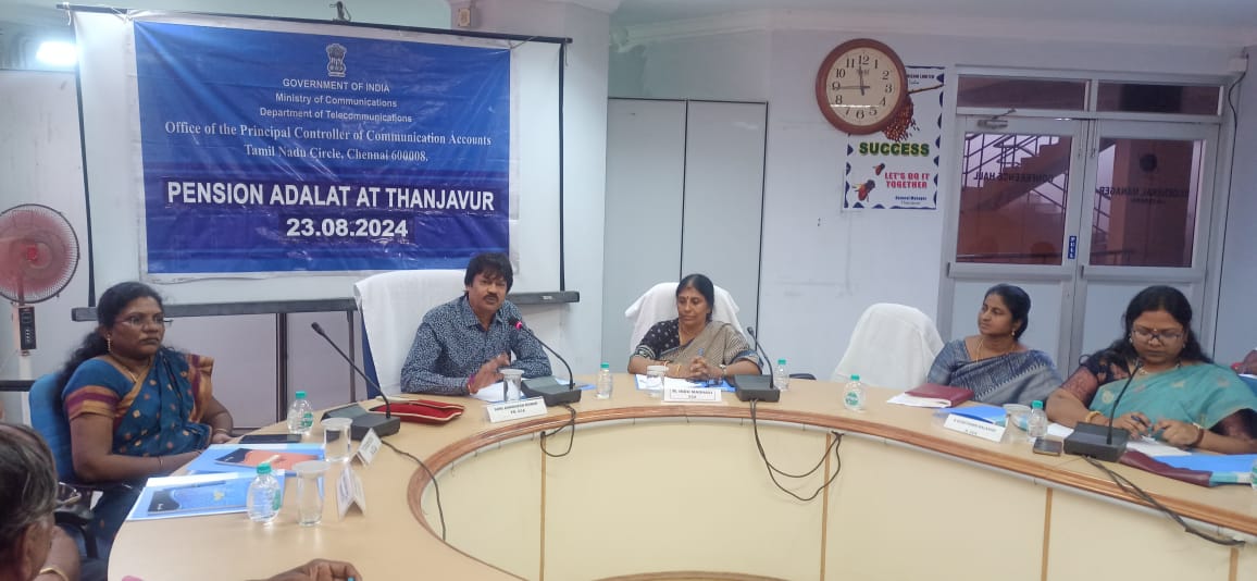 Pension Adalat at Thanjavur on 23.08.2024