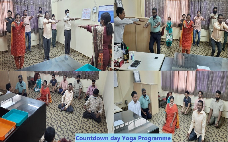 Countdown day Yoga programme on 25.04.2022