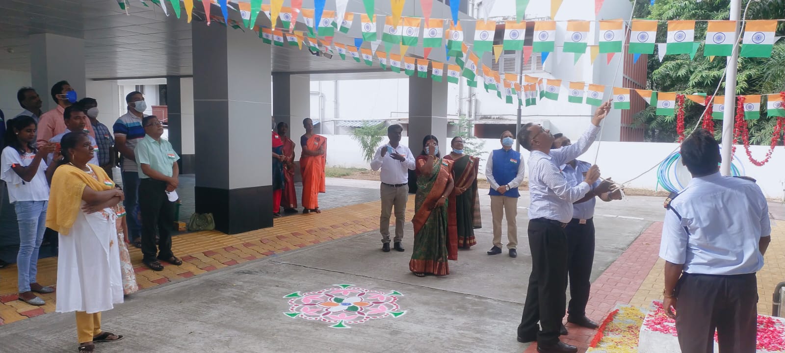 independence day 2022 celebration - Flag hoisting