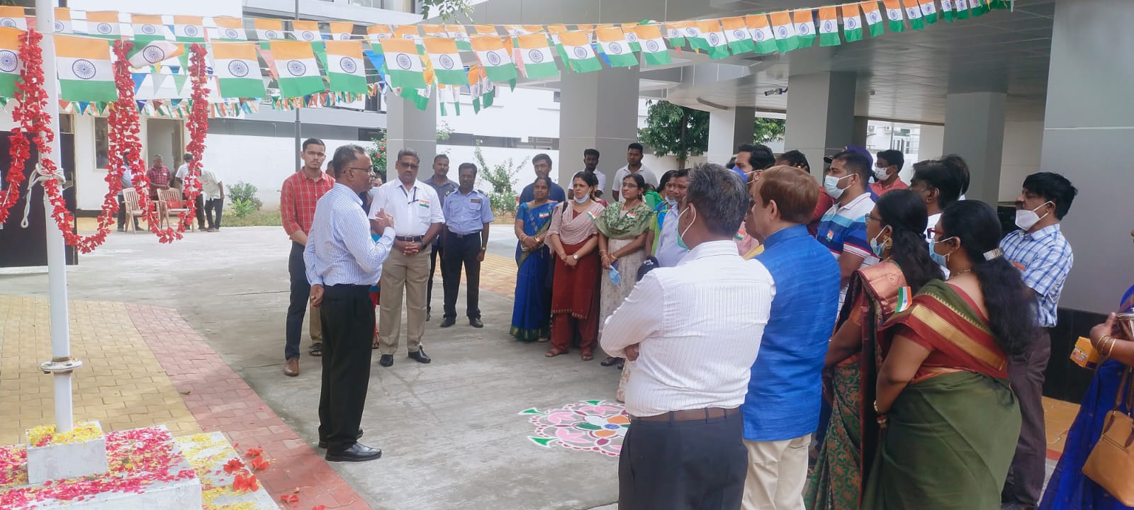 independence day 2022 celebration - Flag hoisting