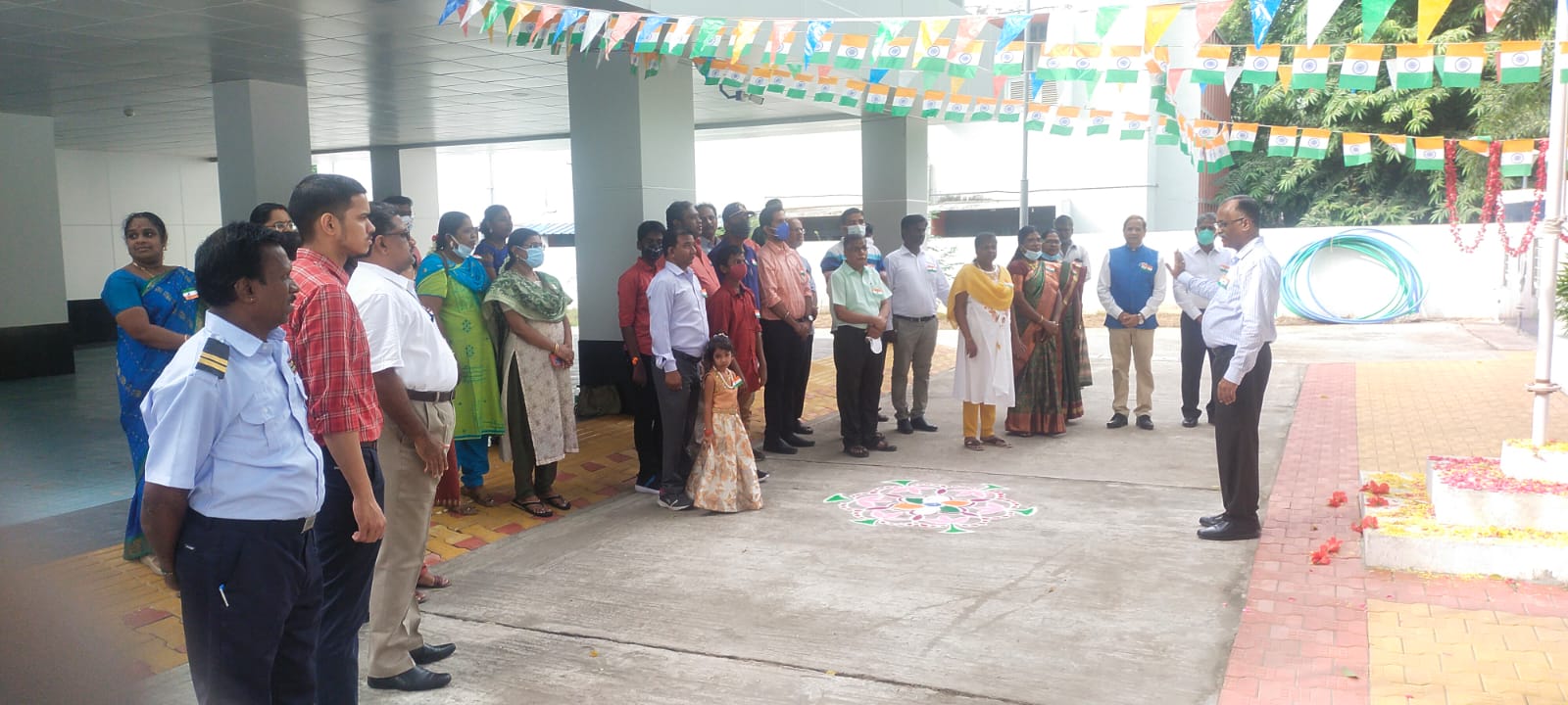 independence day 2022 celebration - Flag hoisting