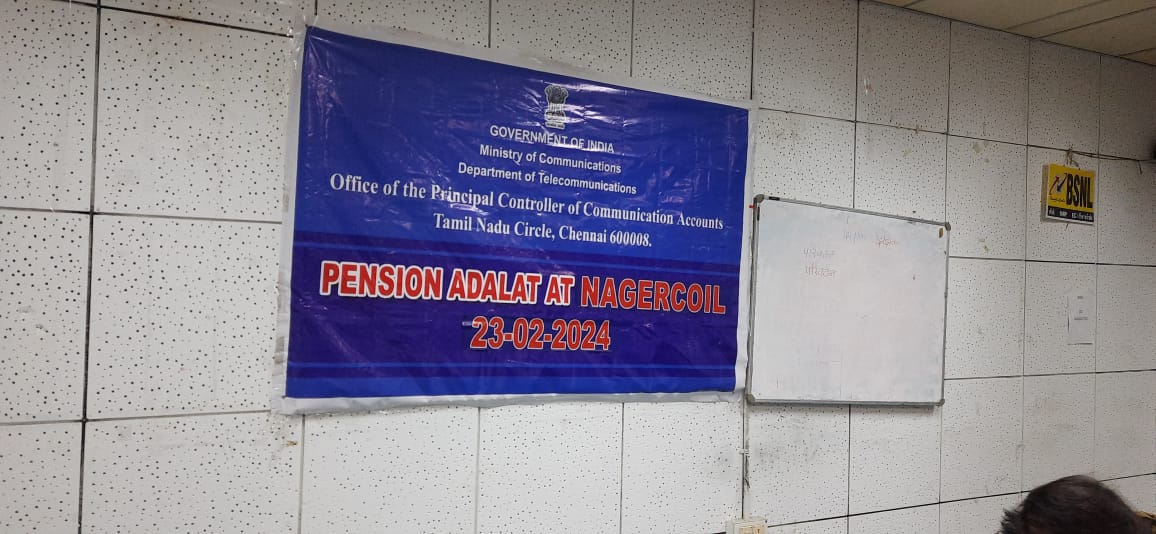 Pension Adalat conducted on 23.02.2024 at Nagercoil.