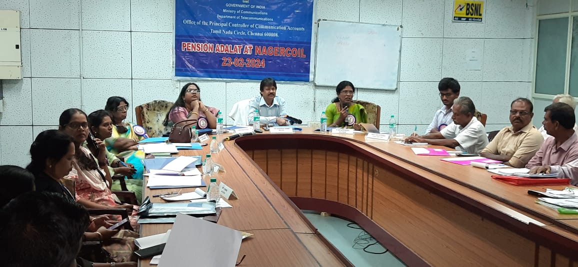 Pension Adalat conducted on 23.02.2024 at Nagercoil.