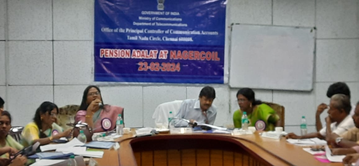 Pension Adalat conducted on 23.02.2024 at Nagercoil.