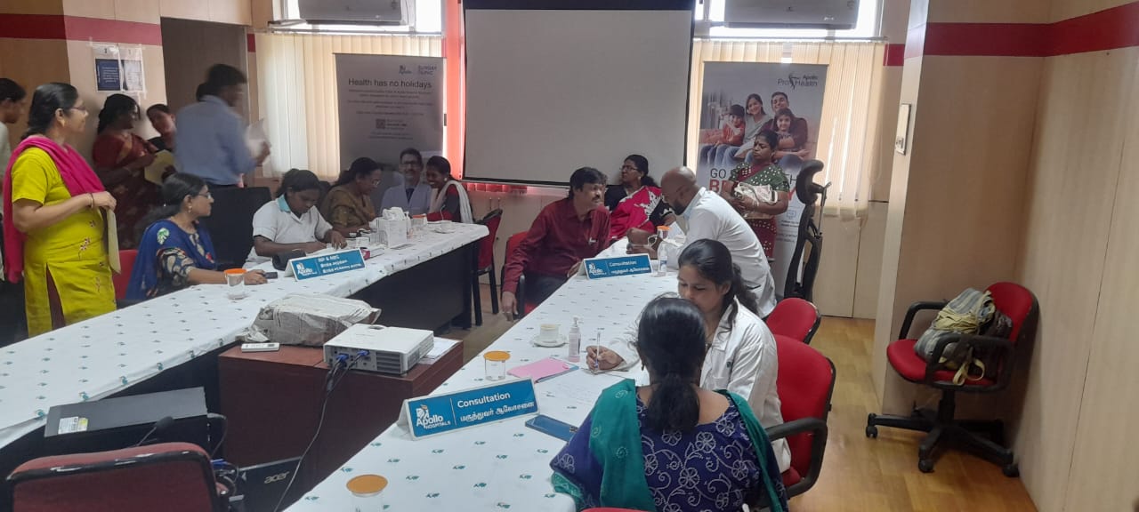 Medical Camp held at O/o the Pr.CCA Tamil Circle (RK Nagar premises) on account of World Health Day