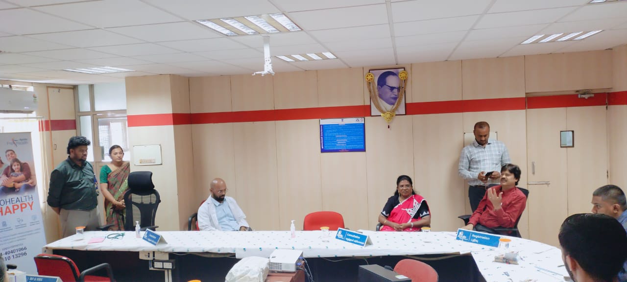 Medical Camp held at O/o the Pr.CCA Tamil Circle (RK Nagar premises) on account of World Health Day
